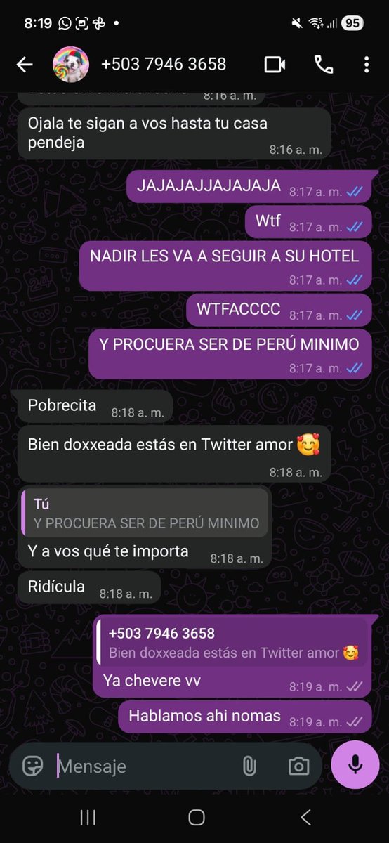 MaviYt110's tweet photo. Infórmese antes de estar amenazando como pdjas, gracias a todas las armys de fuera q estan apoyando a las armys peruanas pero firme q palta con esas disque "army" totalmente ridícula.

pdta: La cisterna si llegará 👻 #armyperu https://t.co/DUB1RJjol1