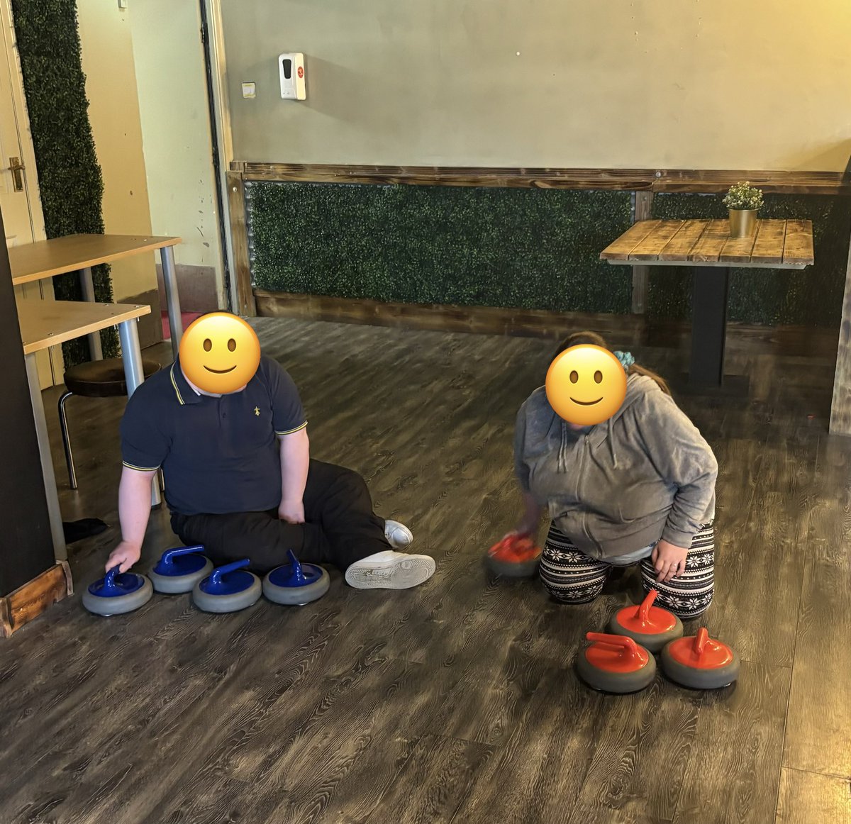 purmj's tweet photo. Working with Rupert and Tom today, the dream team at @Cougarmania Cougar Park with @AwcModality with
@Systemanarchist for LD health check event day 

Unfortunately too wet for Kin-ball but we had some great indoor floor curling 

See the person not the disability https://t.co/07XeEBMx4Z