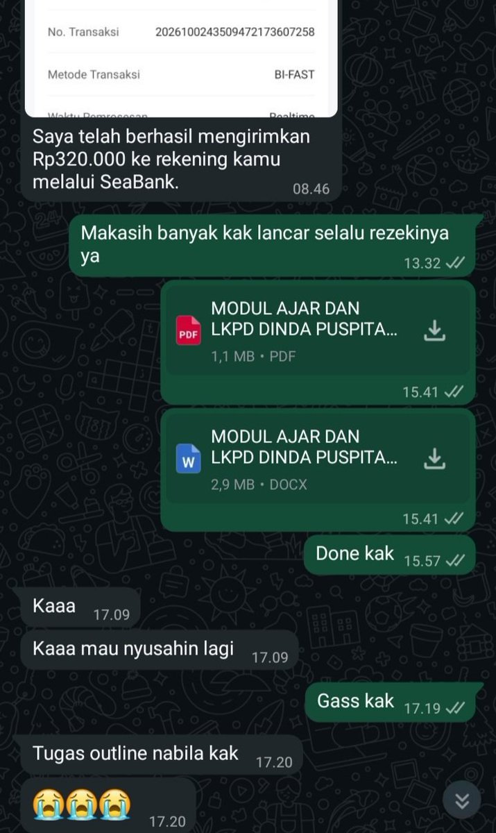 romeomu_'s tweet photo. Romeo joki tugas open selalu ya gais🥰 menerima pembuatan Makalah, esai, skripsi, metopen, artikel jurnal, Tugas UT dll. Harga dijamin murce dan payment diakhir setelah selese cuss hubungi whatsapp dibio🥳✨ #jokiut #jokitugas #jokiskripsi #zonauang #zonajajan #jokitugaskuliah https://t.co/ire3wqJtKg