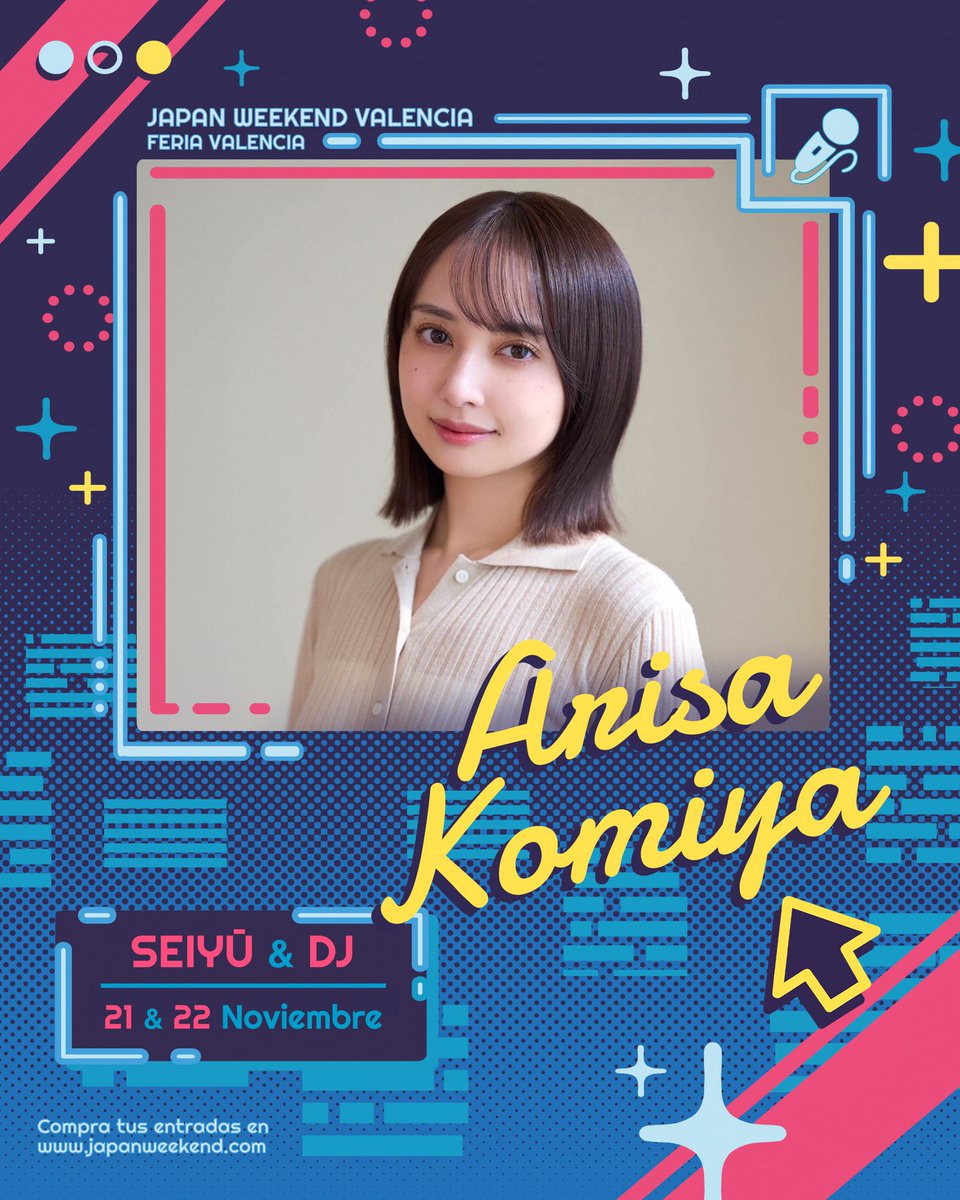 arisakomiya's tweet photo. 🍓おしらせ🍓

2026年11月21、22日開催の
#JapanWeekendValencia
に出演させていただきます👀✨

初スペイン！

どきどきです💓
よろしくお願いします🫶 https://t.co/3uG7F3BHeU