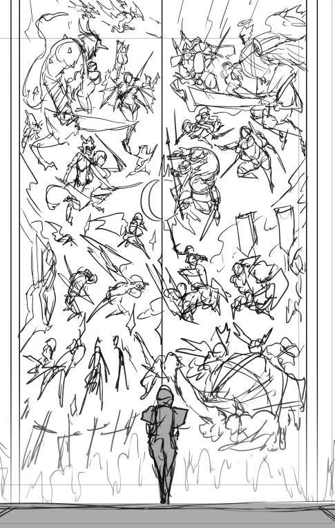 ukavonnak's tweet photo. WIP-Gate of infinity. (Holey knights 2) https://t.co/TAk3lJjG55
