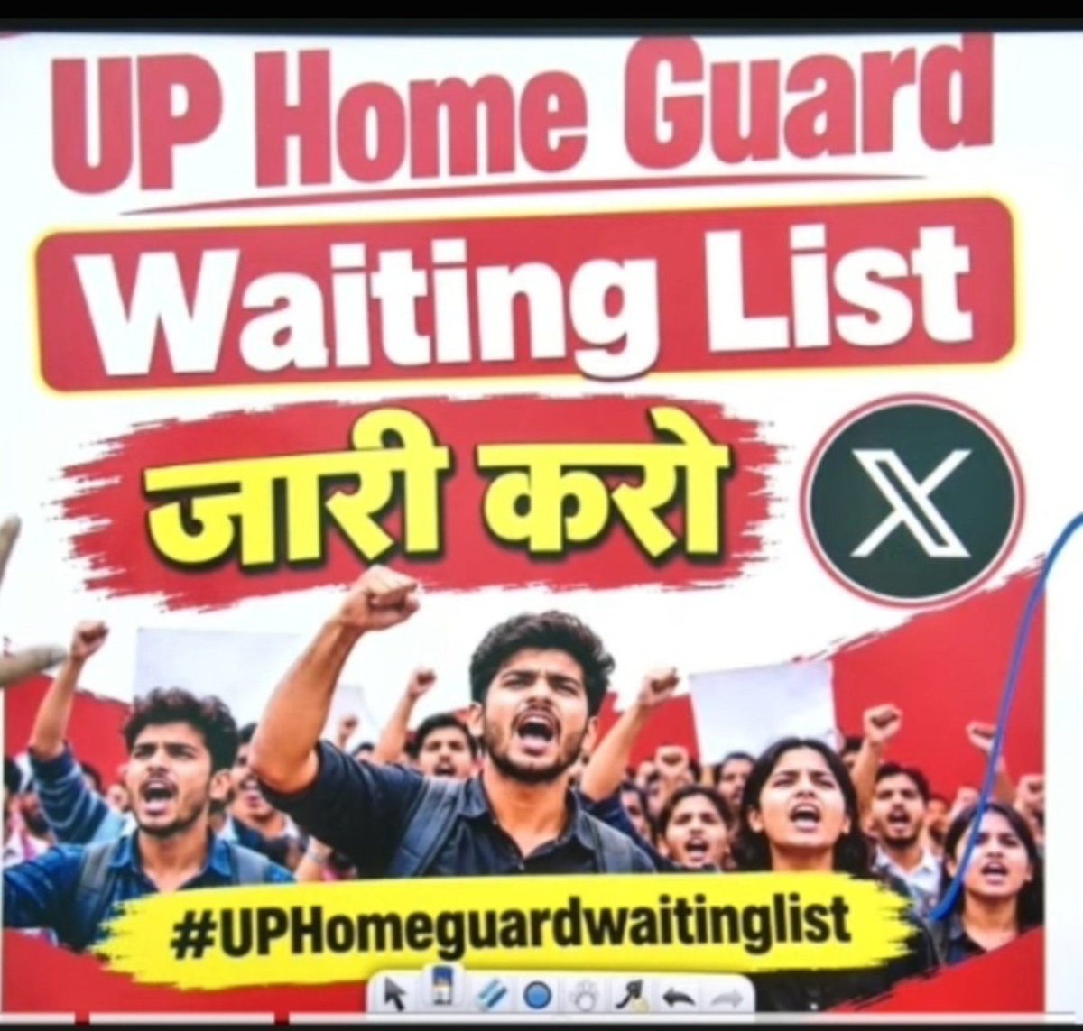 sakshamkumar58's tweet photo. माननीय मुख्यमंत्री जी हमारी आपसे अपील है।
UP HOMEGUARD भर्ती में वेटिंग लिस्ट जारी किया जाय 
वेटिंग लिस्ट जारी होने से हजारों परिवारों का भला हो सकता है 
करीब 15 हजार पद लगभग खाली होने की संभावना है
यूपी होमगार्ड वेटिंग लिस्ट जारी होना ही चाहिए।
#UP_Homeguard_WaitingList_जारी_करो https://t.co/faV85S52lo