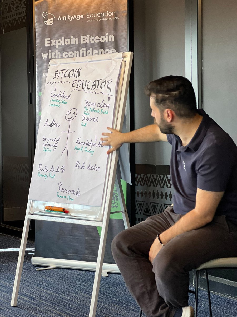 simatende_paul's tweet photo. One big takeaway from the Bitcoin Educators Academy:

Knowing Bitcoin is one thing. Explaining it simply is another.

I’m leaving with a lot to practice and improve.

Grateful for the experience. 🇿🇲

@dusan_matuska @FederMarek @AmityAge @Trezor @HRF @BitcoinZambia https://t.co/967uiLH46E