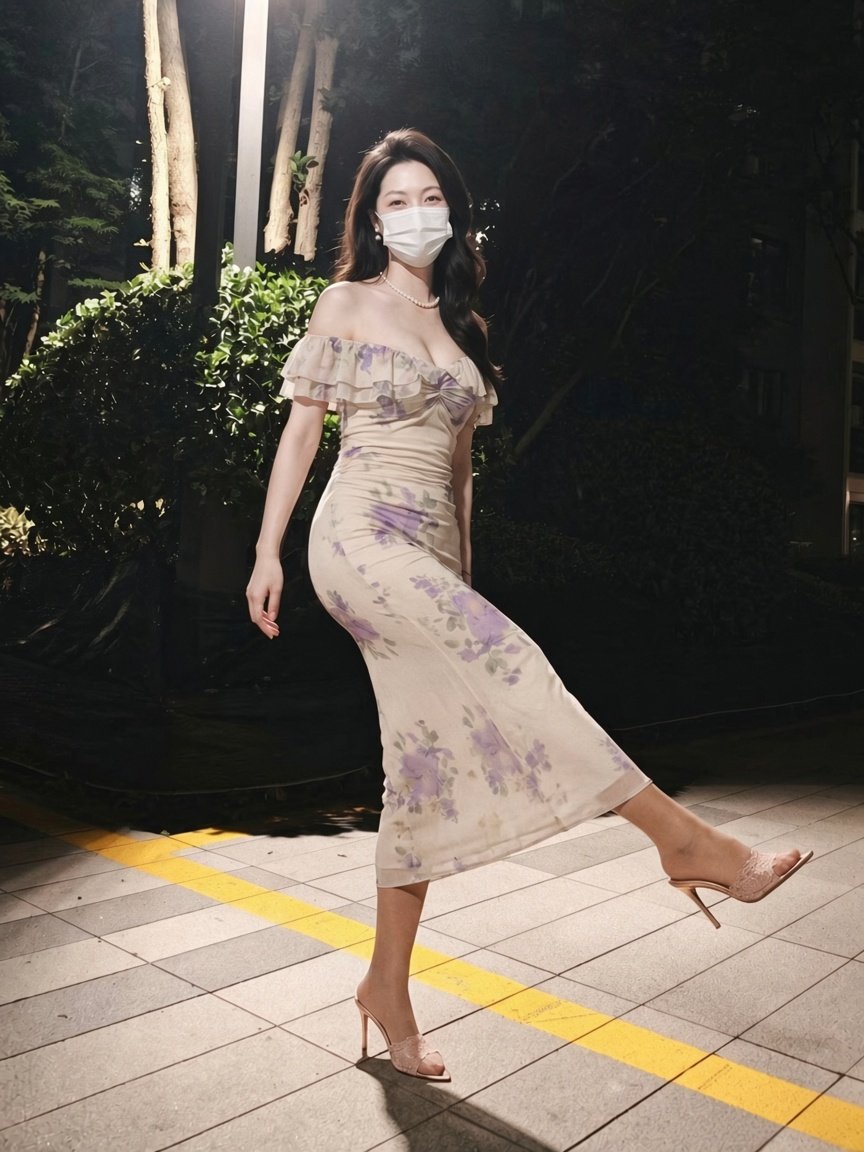 cinxrr14's tweet photo. 新裙子到货的第一件事，就是鬼鬼祟祟下楼自拍。
路过的人要是不知道，大概会以为我在执行什么户外任务😂
你们收到新衣服也会这样吗？ https://t.co/0IcmQE8UCa