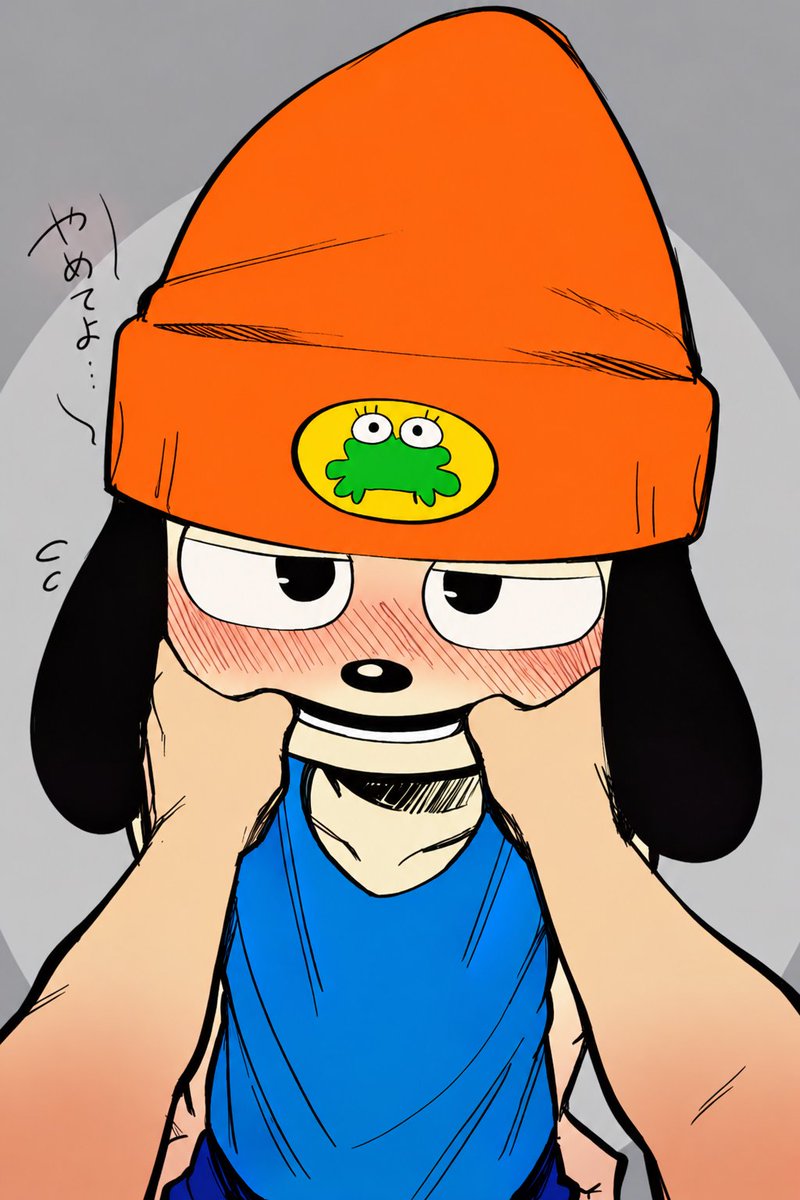 5xvlsy's tweet photo. パラッパの口に親指突っ込んでみた https://t.co/dsKta2UJWX