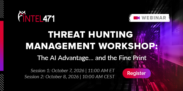 Intel471Inc's tweet photo. Join Scott Poley, Principal Threat Hunt Account Manager at Intel 471, for a hands-on look at building stronger hunt requirements, sharper prioritization, and programs tied to real organizational risk.

https://t.co/LH3VxzWFms https://t.co/FdP57tPpYc