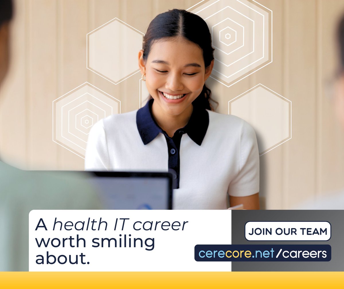 CereCore's tweet photo. A career is about more than a job title. It's about meaningful work, growth opportunities, &amp; being part of a team that makes a difference. Ready for what's next? https://t.co/qwNfFpAOdk

MEDITECH Expanse #Analyst? We’re #HiringNow this #TalentTuesday: https://t.co/7Pgj26rDCl https://t.co/ywX6Hak3Zg