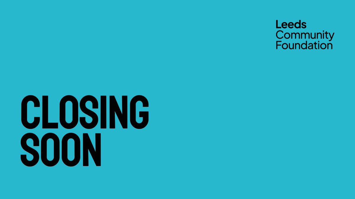 LeedsCommFound's tweet photo. Closing soon 📣 Jimbo's Fund

Grants for community orgs to support people experiencing adversity in Leeds

💵 Grants: £1k-£10k
📍 Location: Leeds
🕑️ Duration: 12 months (fixed)
📆 Deadline: 12/10/2026 at 12 noon
🗨️ Decisions: February 2027
💻 Apply: https://t.co/JOert3pHkR https://t.co/cQw7Gq3lqm