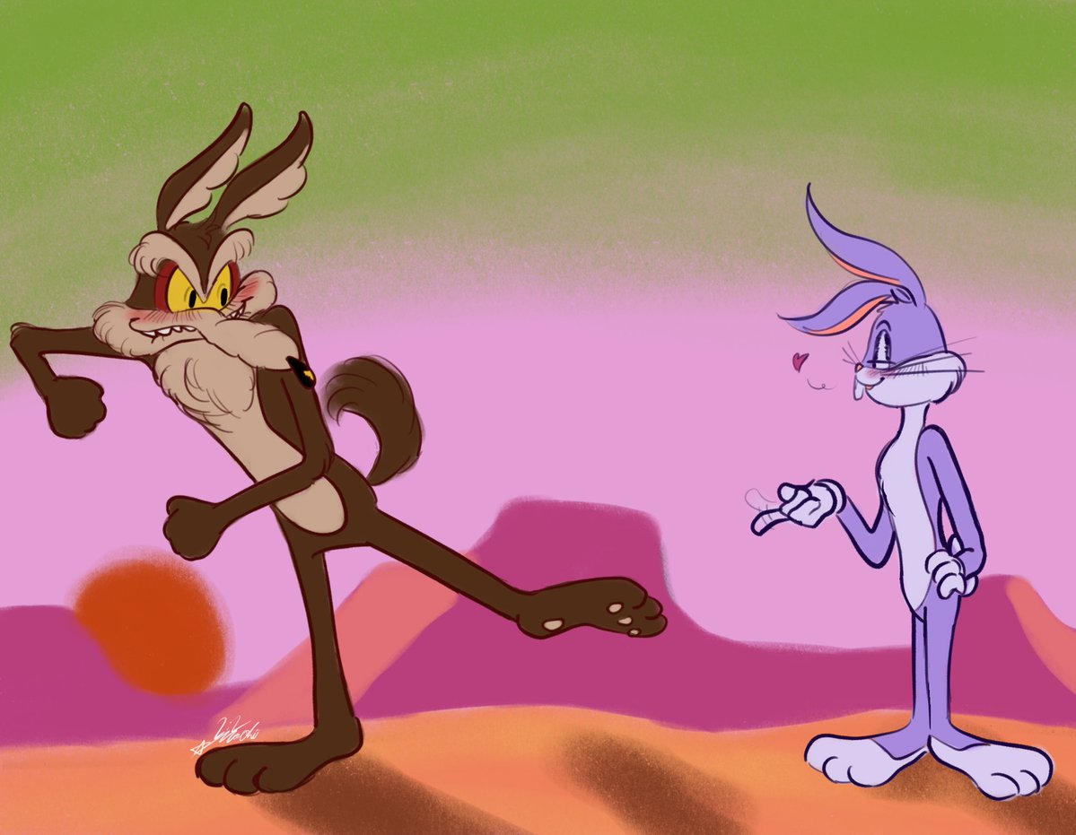 lilmochii_stars's tweet photo. Rabbit Courting <3 p2
#wilebugs #wilebunny #looneytunes https://t.co/VZzPIQTngZ