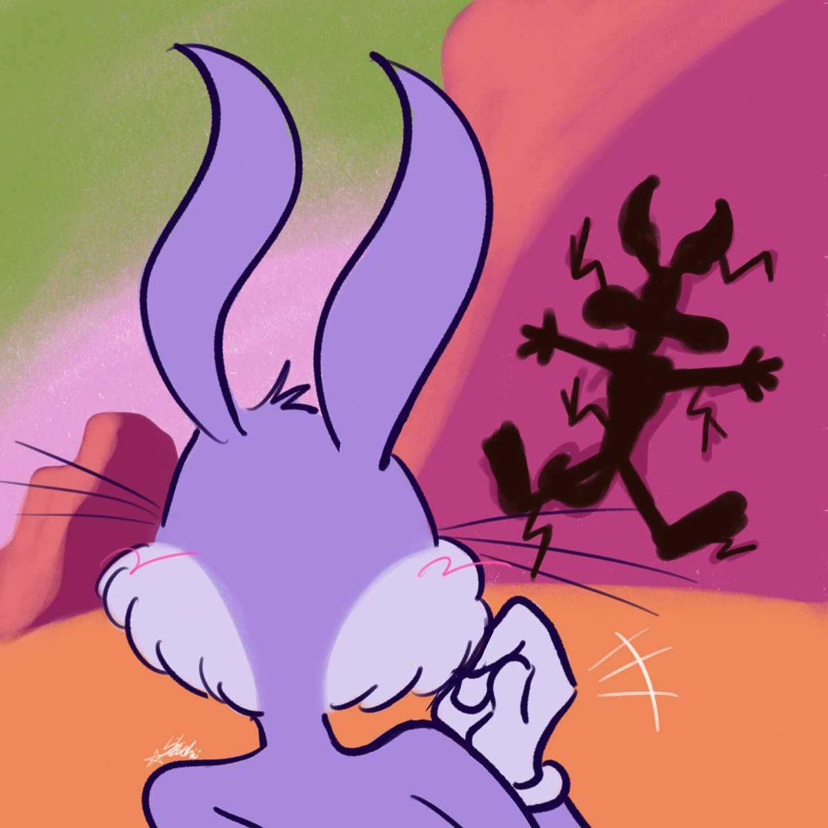 lilmochii_stars's tweet photo. Rabbit Courting <3 p2
#wilebugs #wilebunny #looneytunes https://t.co/VZzPIQTngZ