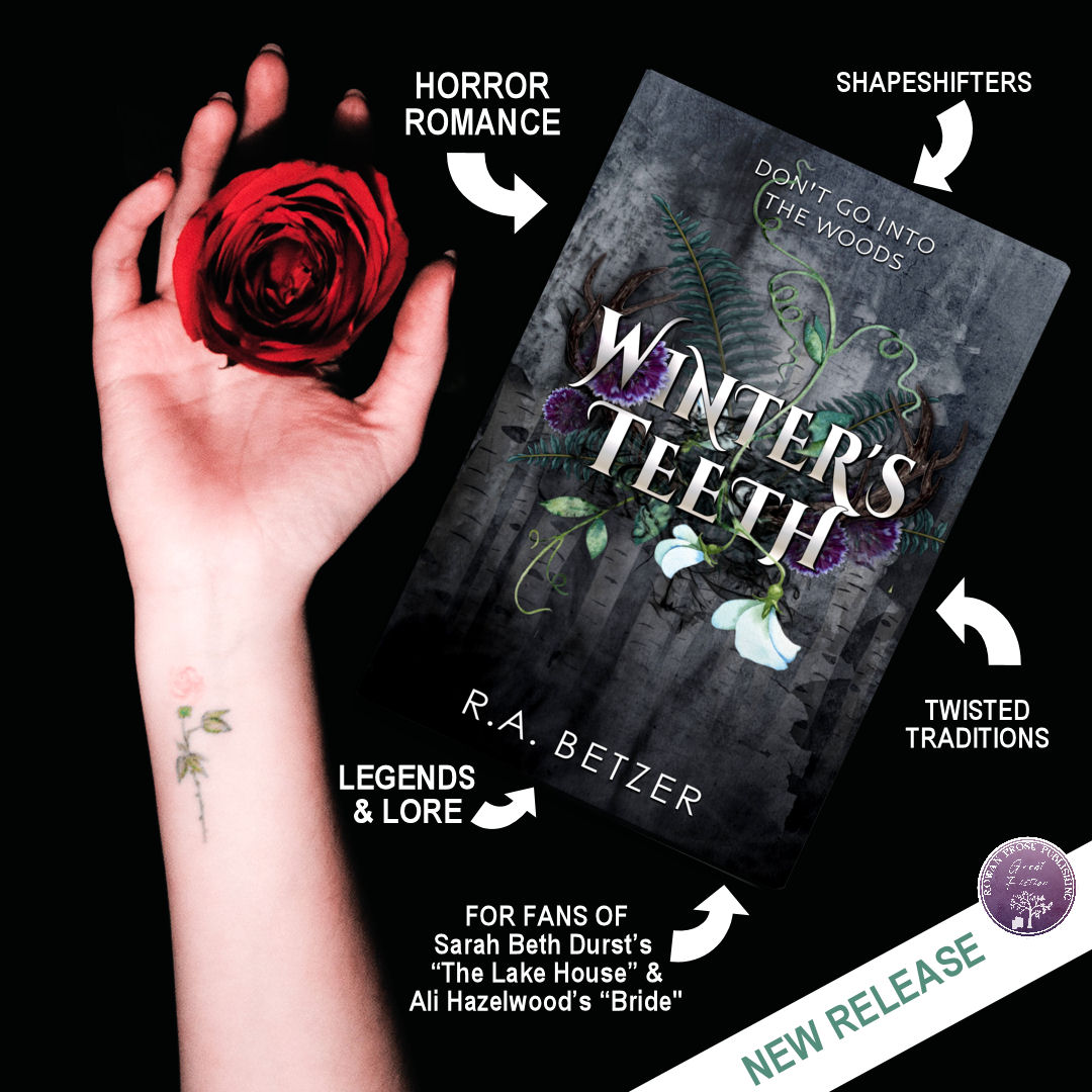 RowanProse's tweet photo. Happy Release Day to R.A. Betzer for her horror romance, WINTER'S TEETH. Get your copy now. You won't regret it.
https://t.co/BFLn3iCtoa

#newrelease #horrorromance #cryptids #monsterromance #BookCommunity #booklovers #bookworms #shifters https://t.co/roGxDmWr0O