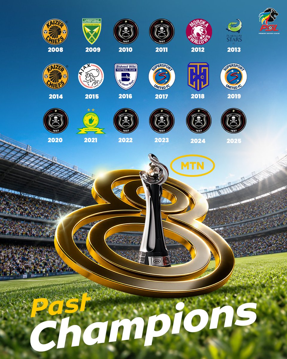 MTN_Football's tweet photo. Ka Bo Yellow amongst Ezimnyama Ngenkani! Since 2020 there’s only been two teams etched on the #MTN8 trophy. Will Sundowns interrupt the Pirates run or kusazoba mnyama ngenkani on the 10th of October?
#WafaWafa #MTN8Final https://t.co/s2De6zwPVc