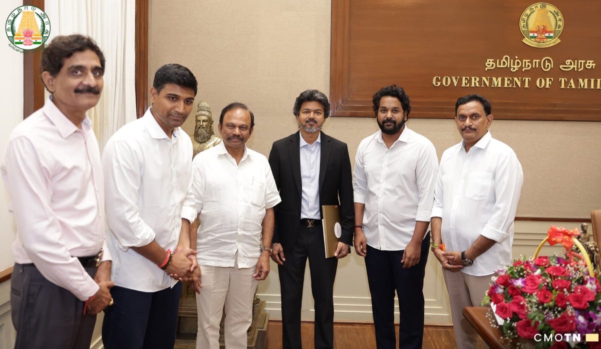 AndhraNexus's tweet photo. Andhra Pradesh Government has invited Tamil Nadu CM C. Joseph Vijay as the Chief Guest for the Vijayawada Utsav. https://t.co/nwBleeHvVP