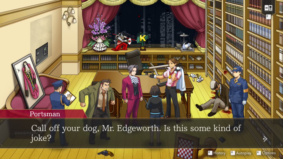 gummworths's tweet photo. edgeworth are you just gonna let him about to gumshoe like that https://t.co/OqhLq3qTLe