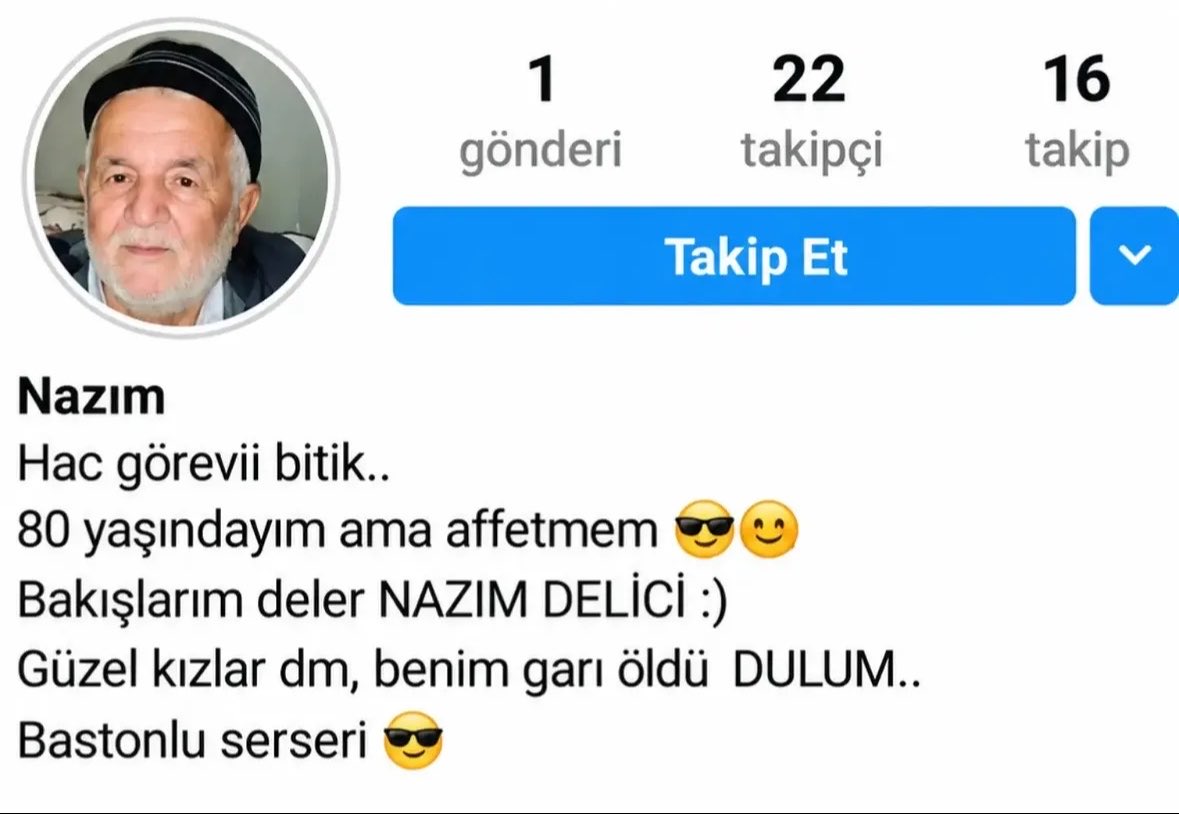 Mthnddenizz's tweet photo. Hacı amcam online :) https://t.co/let17WFyxX