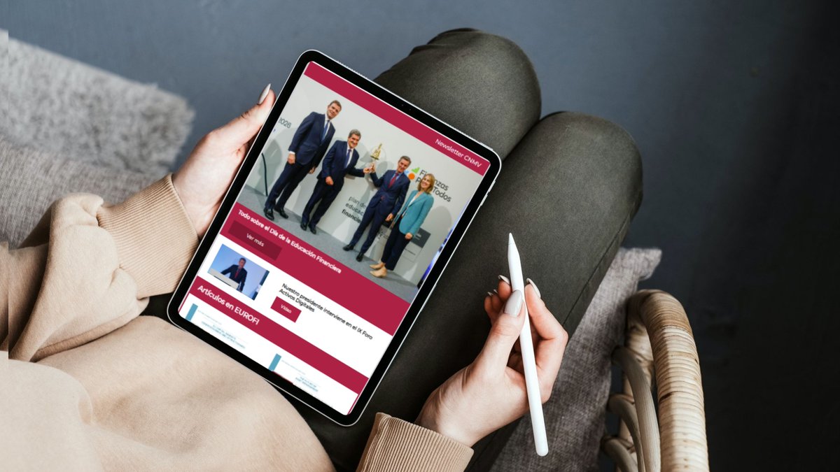 CNMV_MEDIOS's tweet photo. Ya está disponible la última #NewsletterCNMV:

Todo sobre el Día de la Educación Financiera

➡️https://t.co/8l63MwRiIf https://t.co/XfvEV2FTDQ