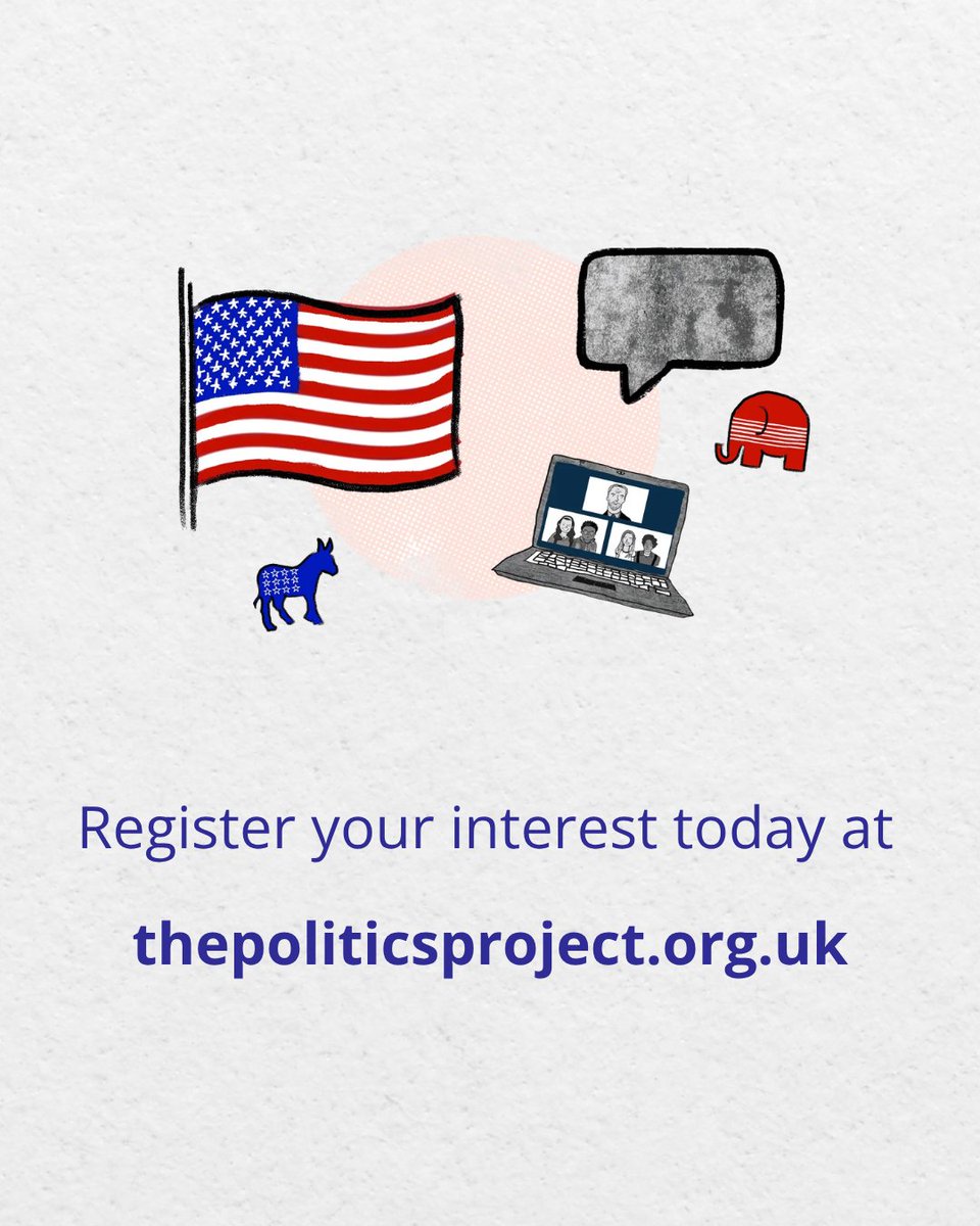 PoliticsProject's tweet photo. Got a question for a former Member of Congress?

Digital Dialogue: USA gives A-Level &amp; Higher Politics students across the UK the chance to put their questions to former Members of the US Congress in a free online Q&amp;A.

👉 Sign up today: https://t.co/VfH3ZUcILw https://t.co/OMm46xgc8f