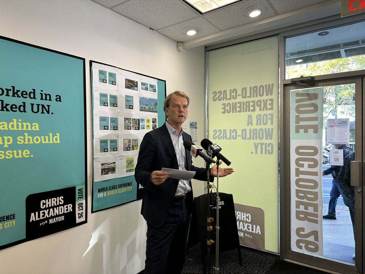 ahmadelbayoumi's tweet photo. BREAKING: Chris Alexander says he’s dropping out of the race for Toronto mayor. https://t.co/OUInHGepit