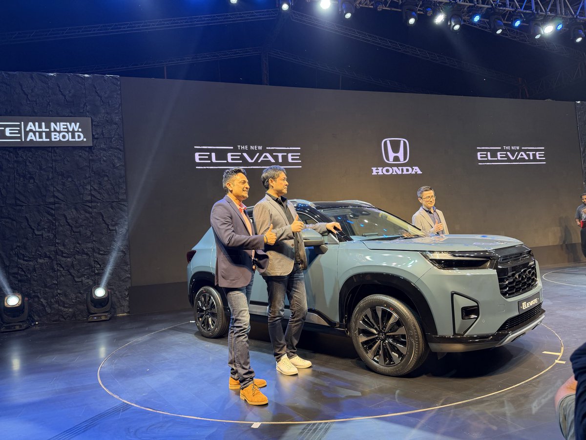 autocarindiamag's tweet photo. Here is the new @HondaCarIndia Elevate https://t.co/CyJkTLHFhX