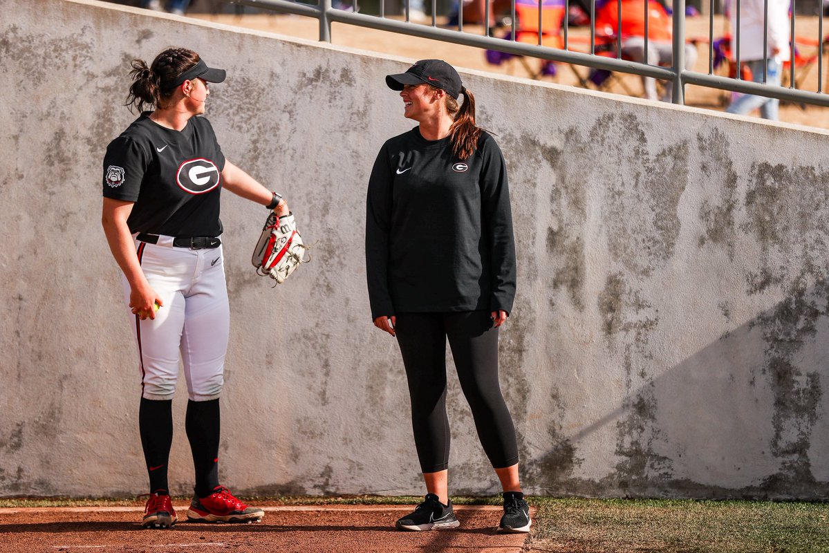UGASoftball's tweet photo. Happy National Coaches Day to all our faves 🥳

#GoDawgs https://t.co/nb6CKk1nU4