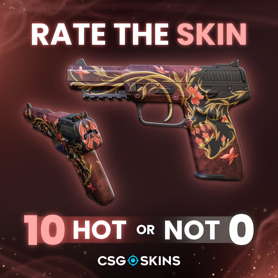 CSGOSKINS_COM's tweet photo. Five-SeveN | Bloom of Death 🌸
Hot or not? 🔥 Rate from 0 to 10 in the comments! 👇