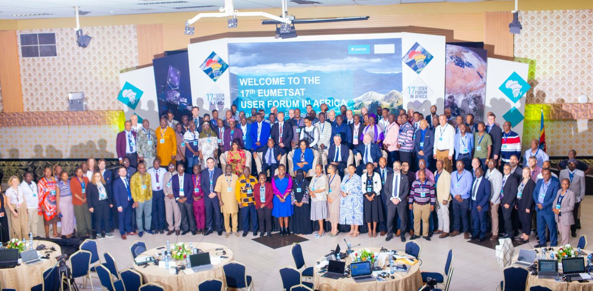 mteaeswatini's tweet photo. Highlights from the opening of the 17th EUMETSAT User Forum in Africa, underway in Manzini, Eswatini. Experts are exploring how satellite data can strengthen weather forecasting, climate monitoring &amp; early warning.

#EUMETSAT #UFA17 #WeatherAndClimate #EarlyWarning #Eswatini https://t.co/lpZZljwojK