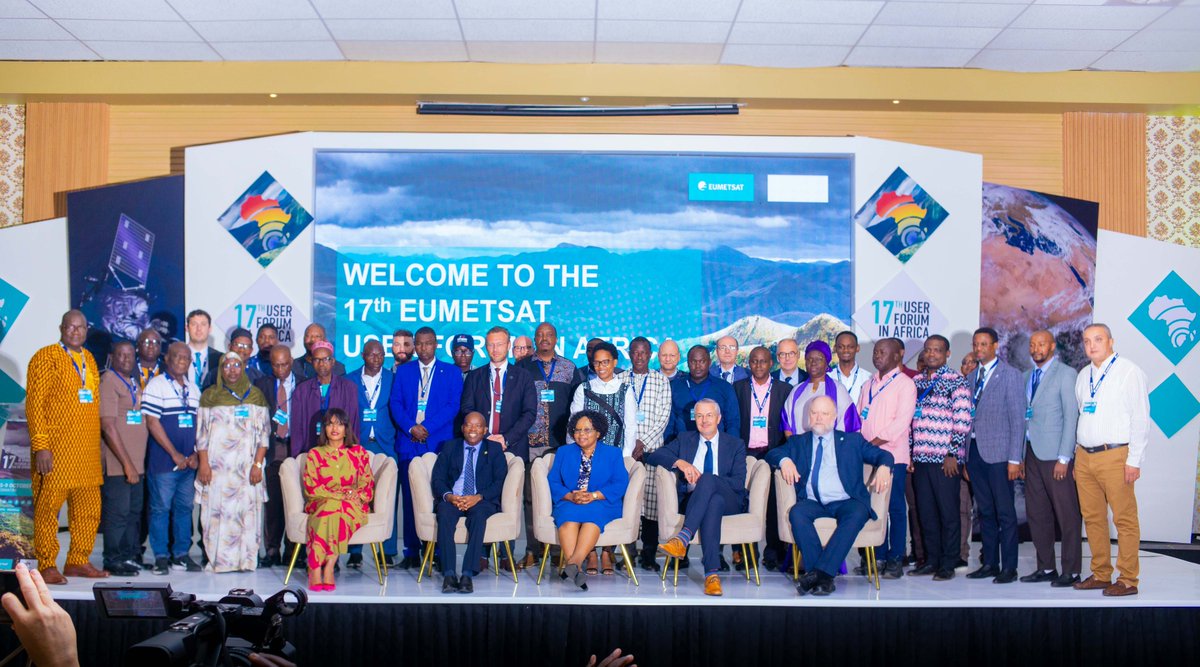 mteaeswatini's tweet photo. Highlights from the opening of the 17th EUMETSAT User Forum in Africa, underway in Manzini, Eswatini. Experts are exploring how satellite data can strengthen weather forecasting, climate monitoring &amp; early warning.

#EUMETSAT #UFA17 #WeatherAndClimate #EarlyWarning #Eswatini https://t.co/lpZZljwojK