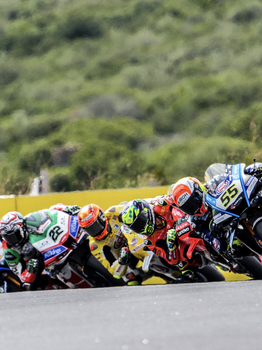 WorldSBK's tweet photo. Estoril had it ALL last year 🔥 

Are you ready for some more this weekend? 🔜👀

#EstorilWorldSBK 🇵🇹 #WorldSBK https://t.co/wcNKDufMez
