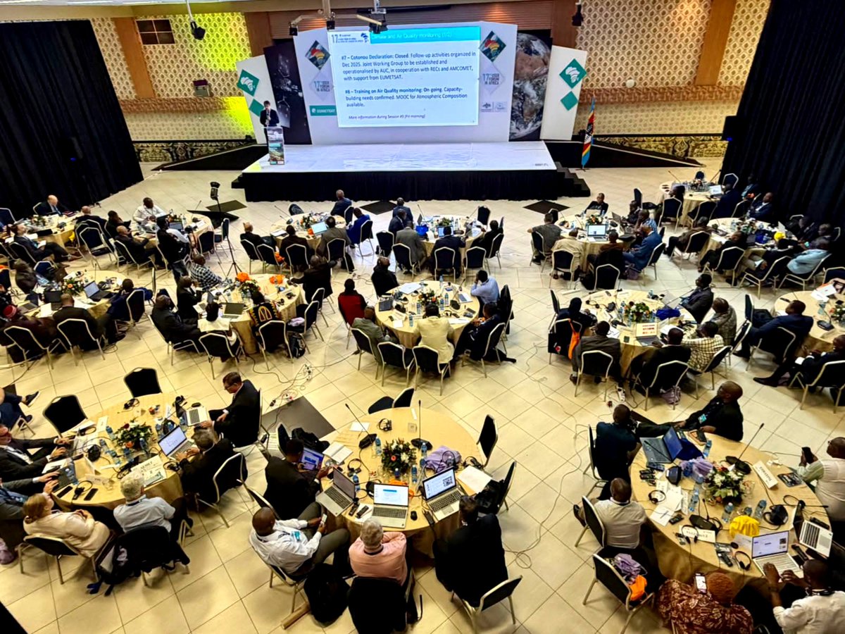 mteaeswatini's tweet photo. Highlights from the opening of the 17th EUMETSAT User Forum in Africa, underway in Manzini, Eswatini. Experts are exploring how satellite data can strengthen weather forecasting, climate monitoring &amp; early warning.

#EUMETSAT #UFA17 #WeatherAndClimate #EarlyWarning #Eswatini https://t.co/lpZZljwojK