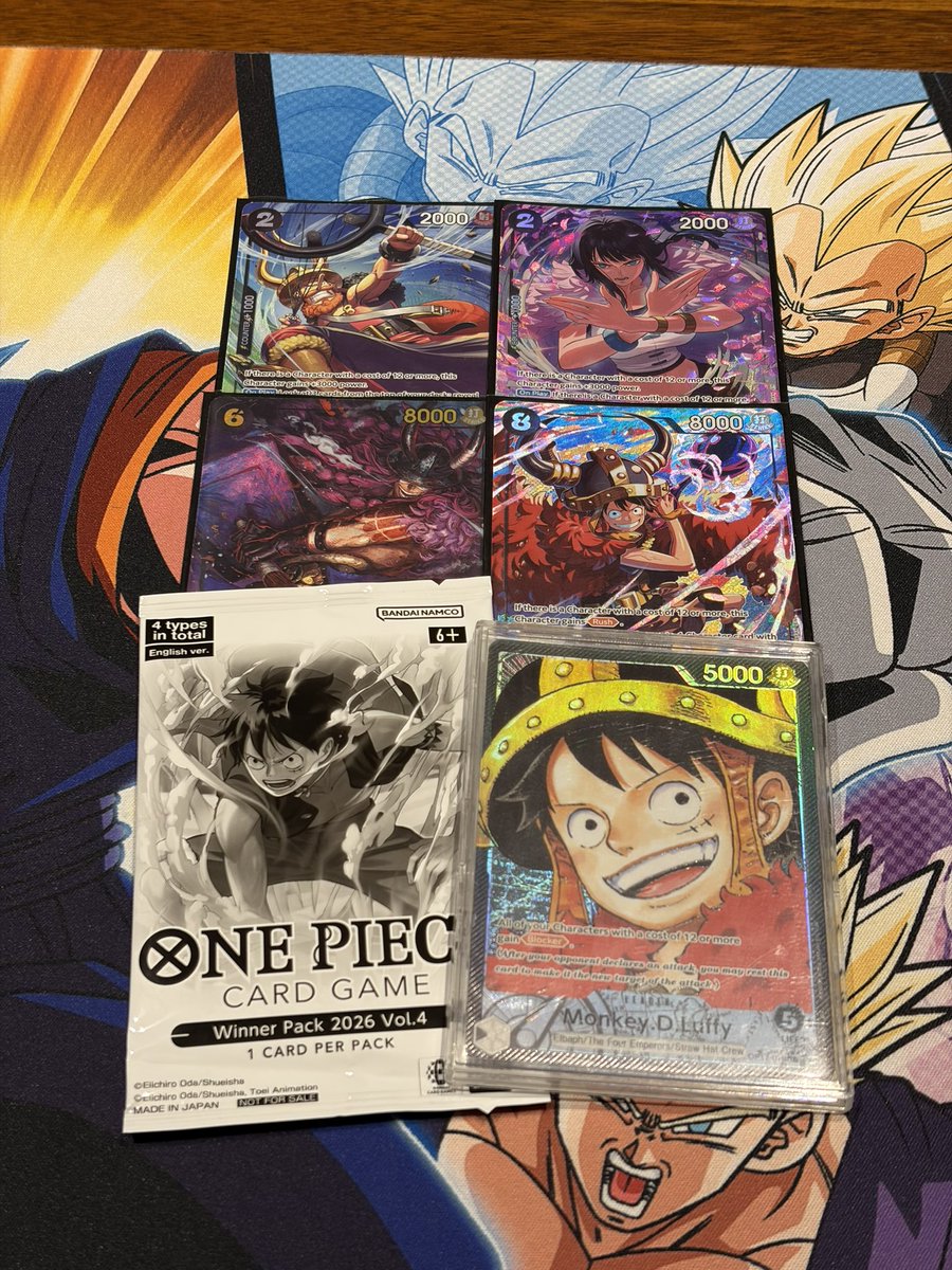 bzhangg's tweet photo. Running it back this week with Elbaf Luffy! 🔥 

Another week finishing 4-1… 
Falling short slightly every week 🥲

Matchups were better this week for sure 🙏 

Ran 4 stages this week, but still don’t know how I feel about it… https://t.co/lVTuoomb2Q
