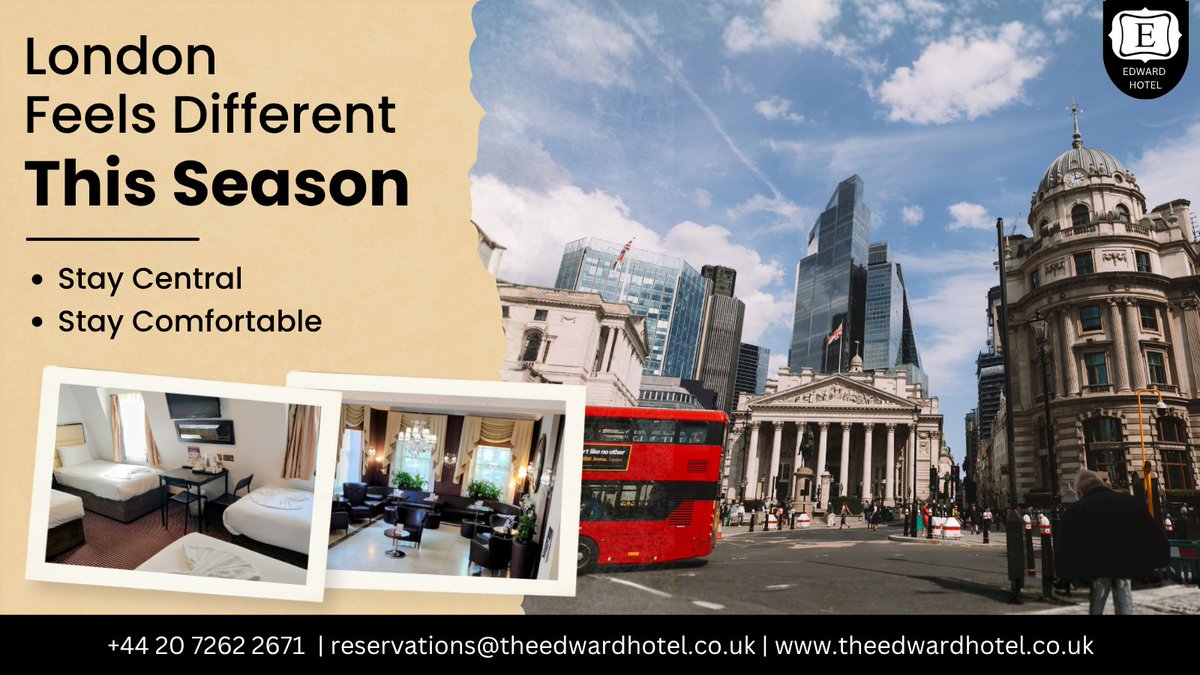 thehoteledward's tweet photo. Looking for a London hotel near Paddington Station?

Stay central at Edward Hotel Paddington and enjoy a comfortable base for exploring London.

✉️ reservations@theedwardhotel.co.uk
📞 +44 20 7262 2671

#EdwardHotelPaddington #PaddingtonLondon #LondonHotels #LondonTravel https://t.co/2gBfgAgQN6