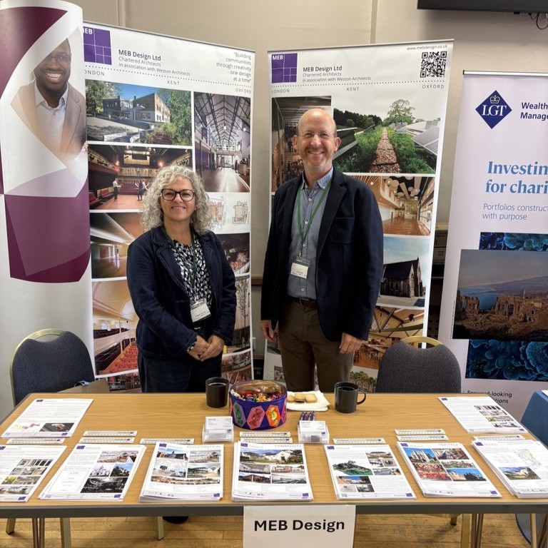 MEB_Design's tweet photo. Today, MEB Design’s Charles Darby and Maggie Forrester are attending the Association of Provincial Bursars Conference at High Leigh, sharing our experience and supporting religious communities in bringing their architectural ambitions to life. #architecture #community #APB2026 https://t.co/52mXq7eyKT