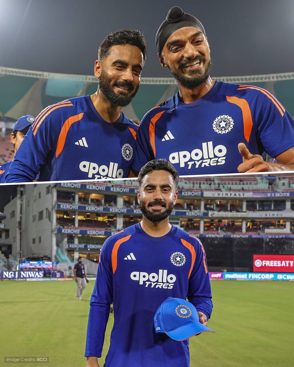KKRiders's tweet photo. ODI Debut ✅ T20I Debut ✅

Go well, Naman Dhir 👏 https://t.co/29YFW4Rcs3