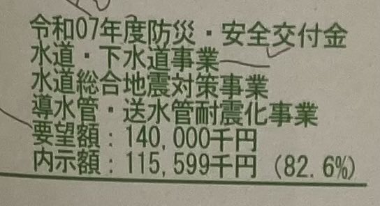 keiyamamoto0312's tweet photo. 国土交通省
交野市への補助金も「大幅にカット」

全国的に簗農林水産大臣による国土交通省の「予算をカット」発言が連日大きく報道されております。しかしながら、こうした「予算をカット」って、簗農林水産大臣を応援しなかった市町だけではないと私は考えます。

交野市では、同じく国土交通省の社会資本整備総合交付金のうち、水道・下水道事業で、
令和7年度　1億1559万円(内示率82.6%)
令和7年度補正　3900万円(内示率60%)
でしたが、
令和8年度　約1915万円(内示率26.5%)

と、那須烏山市や那珂川町以上に「大幅にカット」されました。

果たして、
国土交通省は、どうなっているのか
誰がここまで交野市の「予算をカット」したのか

是非、皆様に、こうした実態を知ってほしい。