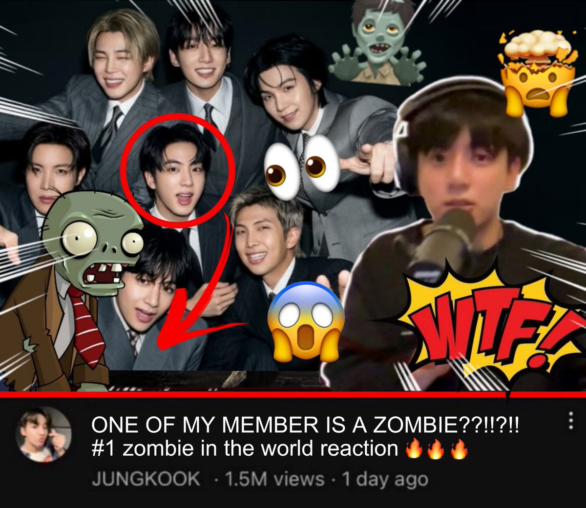 tokiskoo's tweet photo. "what if ur bandmate becomes a zombie?"
jungkook: https://t.co/tnEwErbFJf