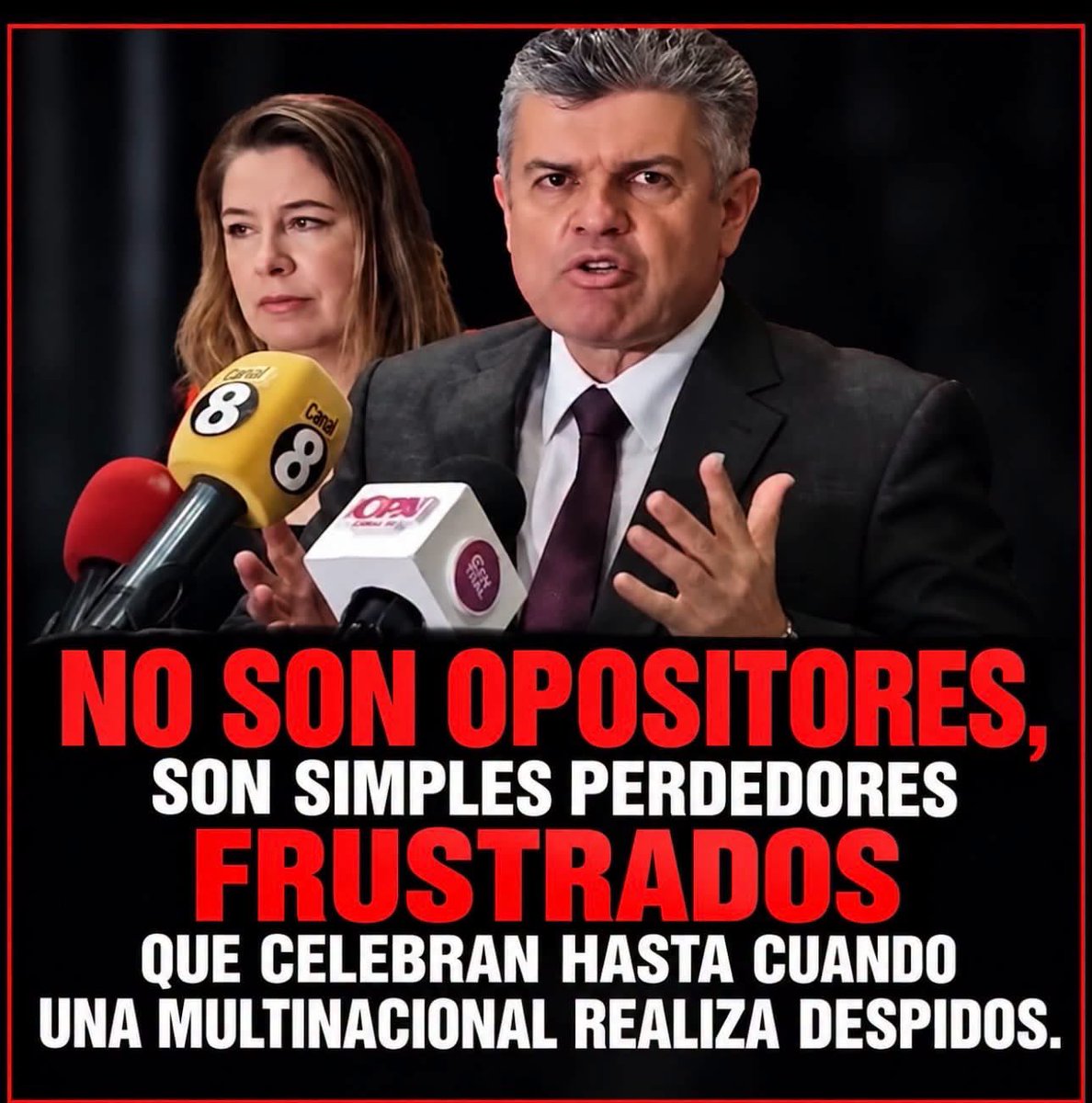 OraculodeCR's tweet photo. DEGRADACIÓN 
Desgraciadamente para el país, la oposición parece haber confundido su papel: cree que hacer oposición consiste simplemente en oponerse.

Faltan ideas que destaquen, propuestas que entusiasmen y un verdadero proyecto de país. En cambio, sobran el menosprecio y la descalificación hacia quienes piensan diferente.

Algunos permanecen muy ocupados publicando fotografías, memes y burlas hasta contra la señora Presidente.

¿A eso vamos a reducir el debate político nacional?

Mientras unos gastan sus energías en la burla y la confrontación, cientos de obras alrededor del país permiten que los ciudadanos juzguen por hechos y resultados el trabajo del gobierno. 

La automatización y la IA están transformando el empleo mundial. Celebrar cada despido como un fracaso del Ejecutivo no es hacer oposición: es pobreza política.

Igualmente sucede si los combustibles aumentan de precio, de inmediato señalan a RECOPE como la responsable. Son aves de mal agüero. 

Cuando la desgracia ajena se convierte en motivo de celebración política, ya no queda oposición , sino valores que recuperar.

La Asamblea Legislativa es un escenario que comprueba la mezquina frustración y la falta de ideas del  Bloque Socialista.
.