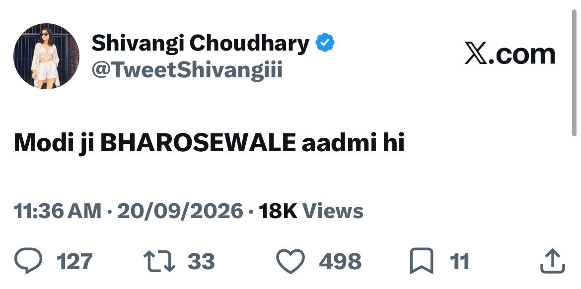 TweetShivangiii's tweet photo. Maine to pehle he bola tha MODI ji BHAROSEWALE hi 

Thanks @BJP4UK for confirmation https://t.co/dPpNrtL84Y