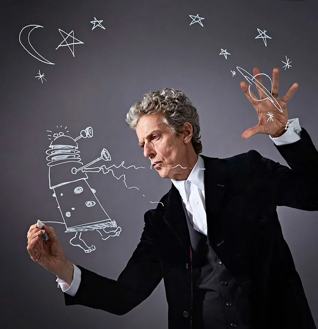 gbsheard's tweet photo. also the daleks are (kinda) giving the same vibe of peter capaldi's drawings and i'm personally a big fan of that, lots of whimsy https://t.co/0bXkrKLWaf