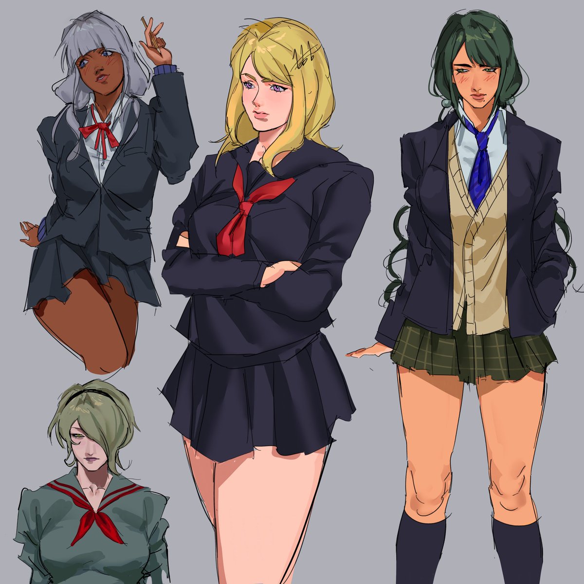 sireature's tweet photo. pregame girlies!! #danganronpav3 https://t.co/6VTHBHBgJ4