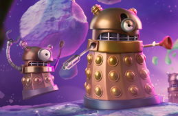 gbsheard's tweet photo. also the daleks are (kinda) giving the same vibe of peter capaldi's drawings and i'm personally a big fan of that, lots of whimsy https://t.co/0bXkrKLWaf