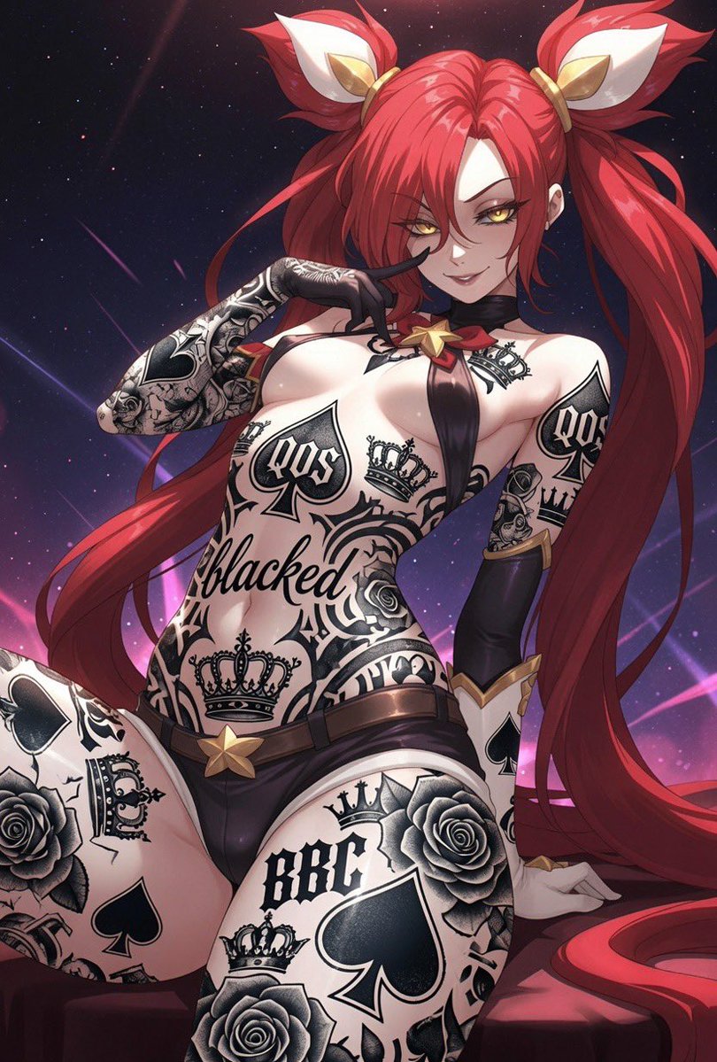 LeagueOfQos's tweet photo. Jinx 💞♠️

#blacked #qos #findom #queenofspades #blackededit #blackedhentai #qostattoo #qosedit https://t.co/hny4SeVUZj