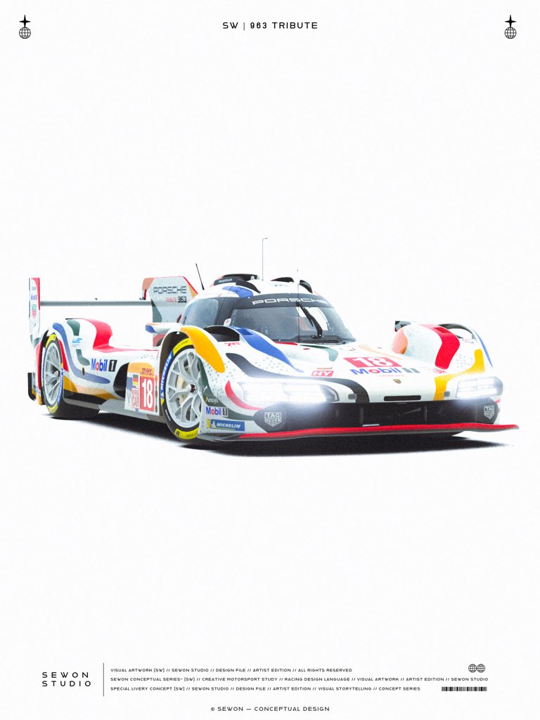 sewonstudio's tweet photo. Design Title: Porsche 963 GT1 Tribute. 
Game: @thegranturismo 

Available for Download.
Tag me if you recreate it I love seeing your versions.

#GT7 #RacingLivery #MotorsportDesign #CarArt #SimRacing #LiveryArtist #hypercar #porsche https://t.co/xz7hp5B0aU