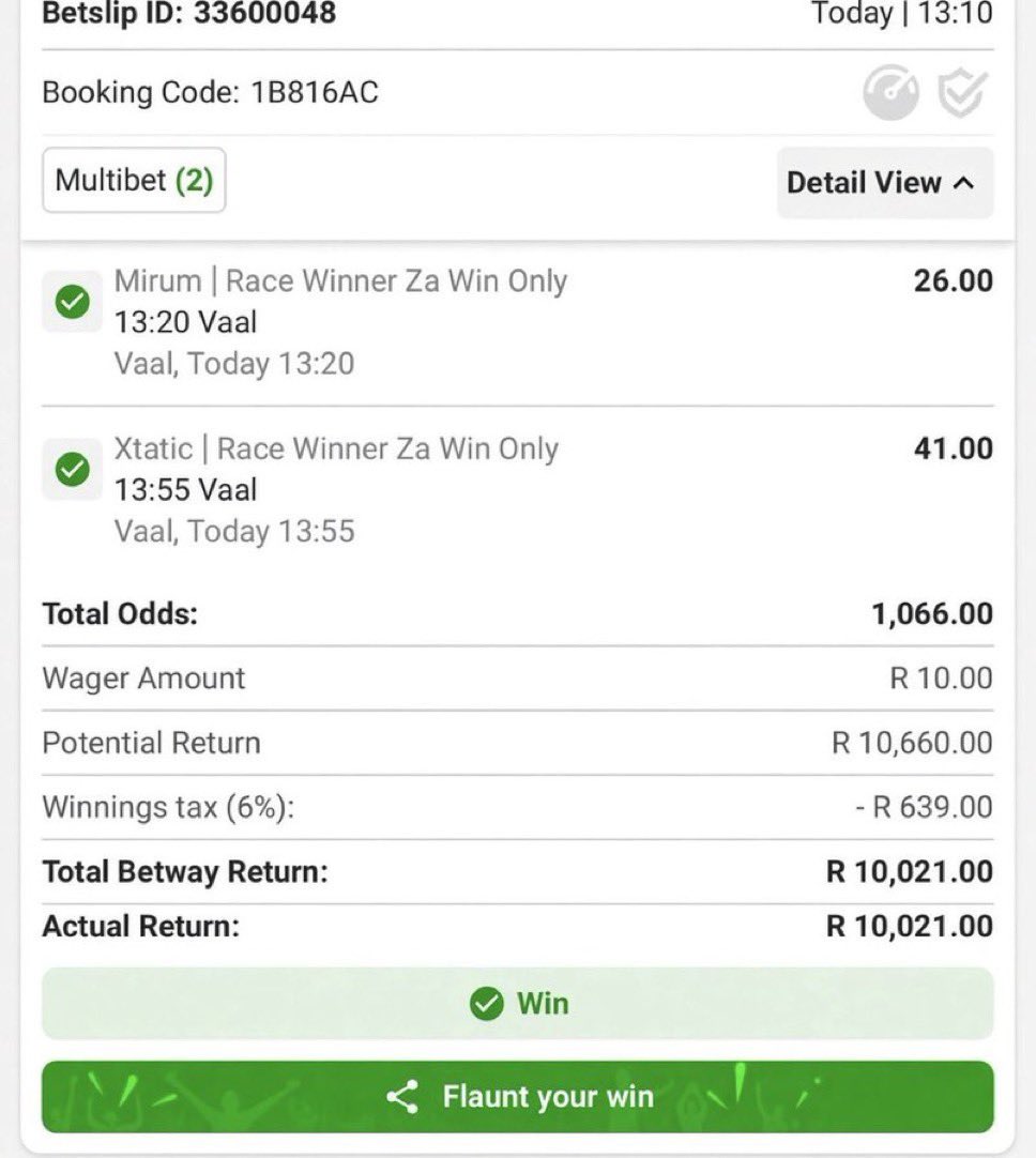 KHULISOBETS's tweet photo. Booom R10 To R10k👏🏻🔥 https://t.co/9IUrIgraQJ