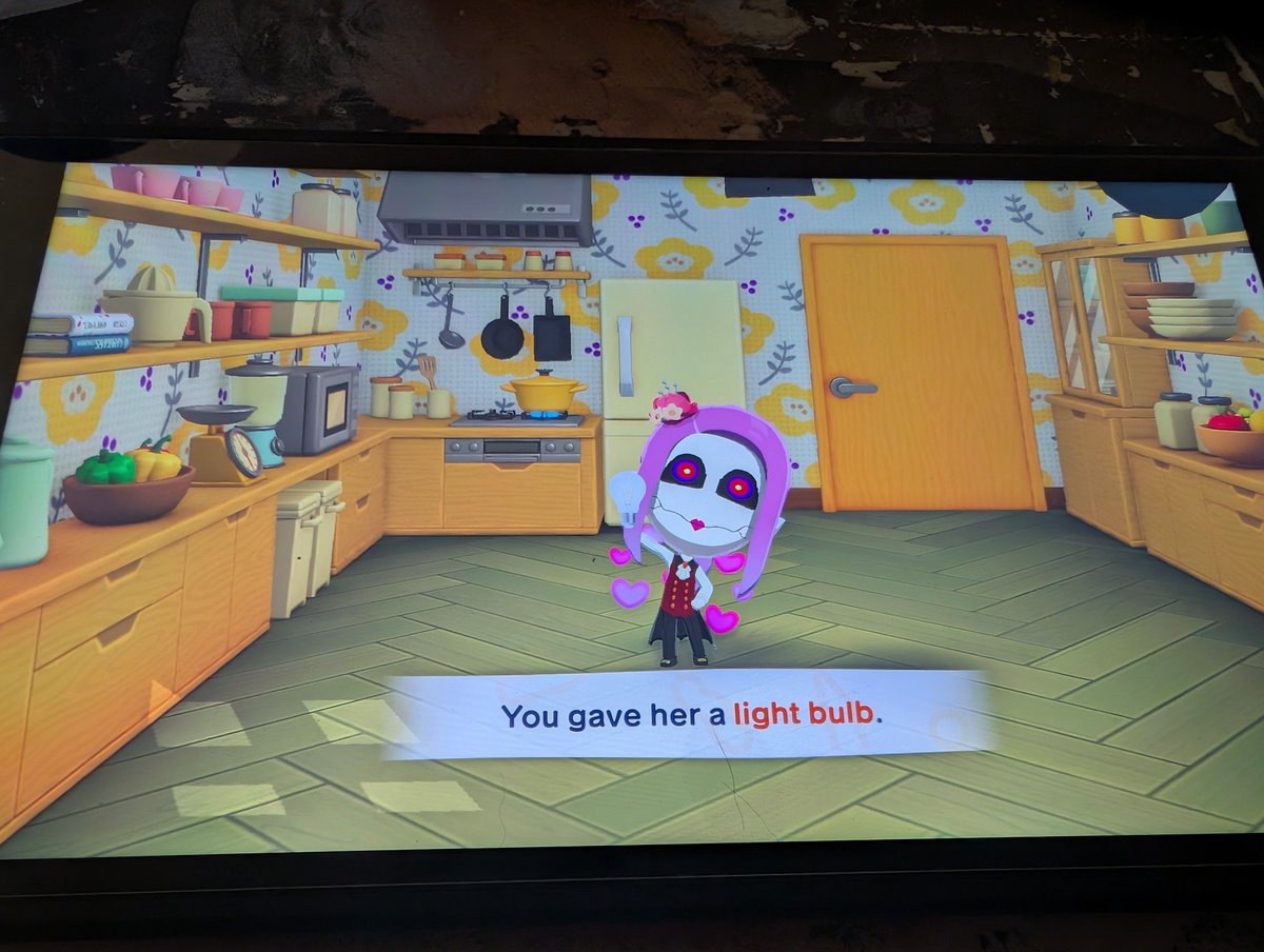 candiedShadow's tweet photo. This is hilarious to me. That my Mii loves the light bulb I gave her. This has to do with a inside joke I have with some friends. And no I will not elaborate. https://t.co/MP9Ca2sR1C