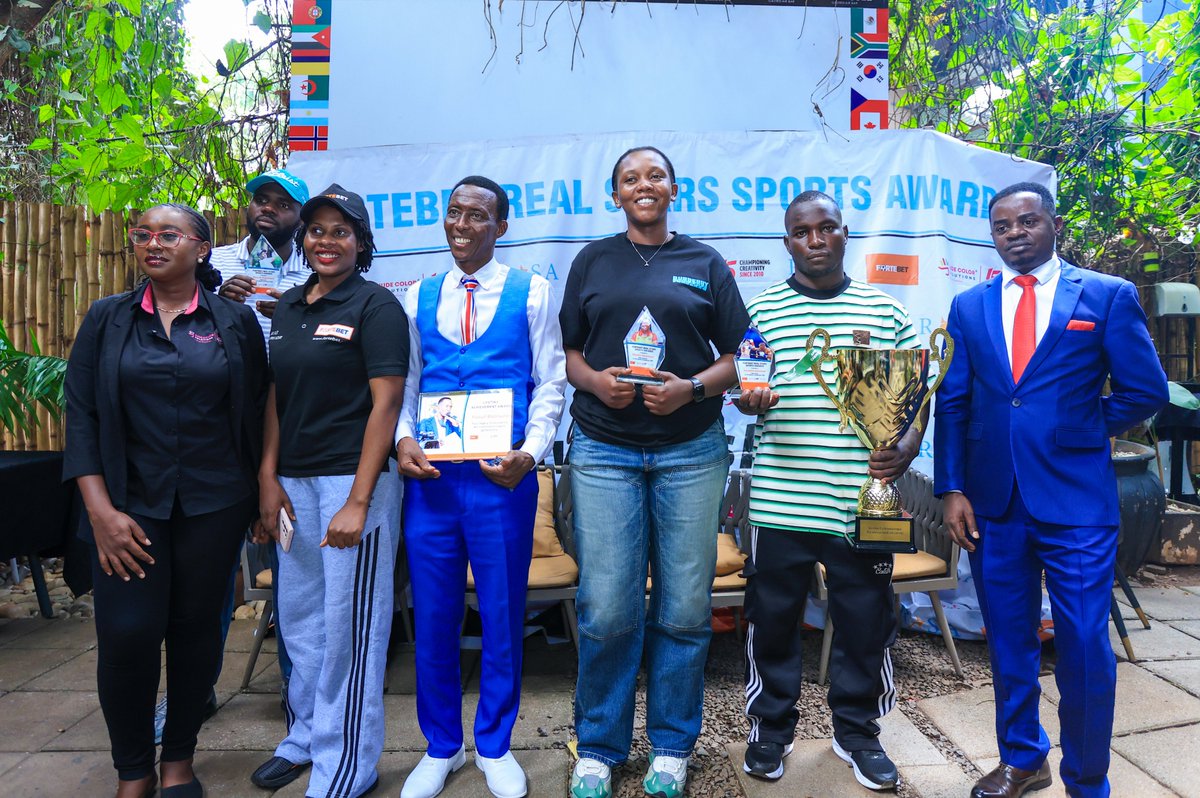 AwardsReal's tweet photo. Our September winners have been crowned today at Molecule in Kololo! 🥇🏆
🏐 Shadia Nassanga — Netball
⛳ Ronald Rugumayo — Golf
🥊 Farahat Manirola — Boxing
👏 The Lifetime Achievement Award went to Uganda’s legendary Yusuf Baliruno.
@fortebet_uganda | @jude_color
#RealAwards https://t.co/tRGNymCmGy