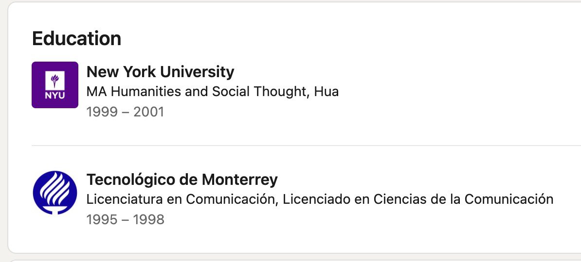 HernanGomezB's tweet photo. León dice que lleva 25 años trabajando para Letras Libres, pero ni siquiera lo puso en su LinkedIn… Lo más gracioso, quizás, es que don papi liberal nombra a su hijo en nombre de “la pluralidad y la democracia”. Seguramente no entendemos esta elevada muestra de nepotismo ilustrado. ¿Será este el momento más bajo de la revista en 200 años?