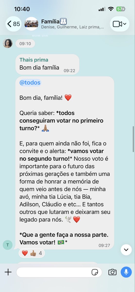 misskatara's tweet photo. O dia começou como no grupo da família
 
(Depois disso é só a gente descendo a lenha na flamilicia, orelhudo e gago, amo) https://t.co/yk5qEQe4Ve