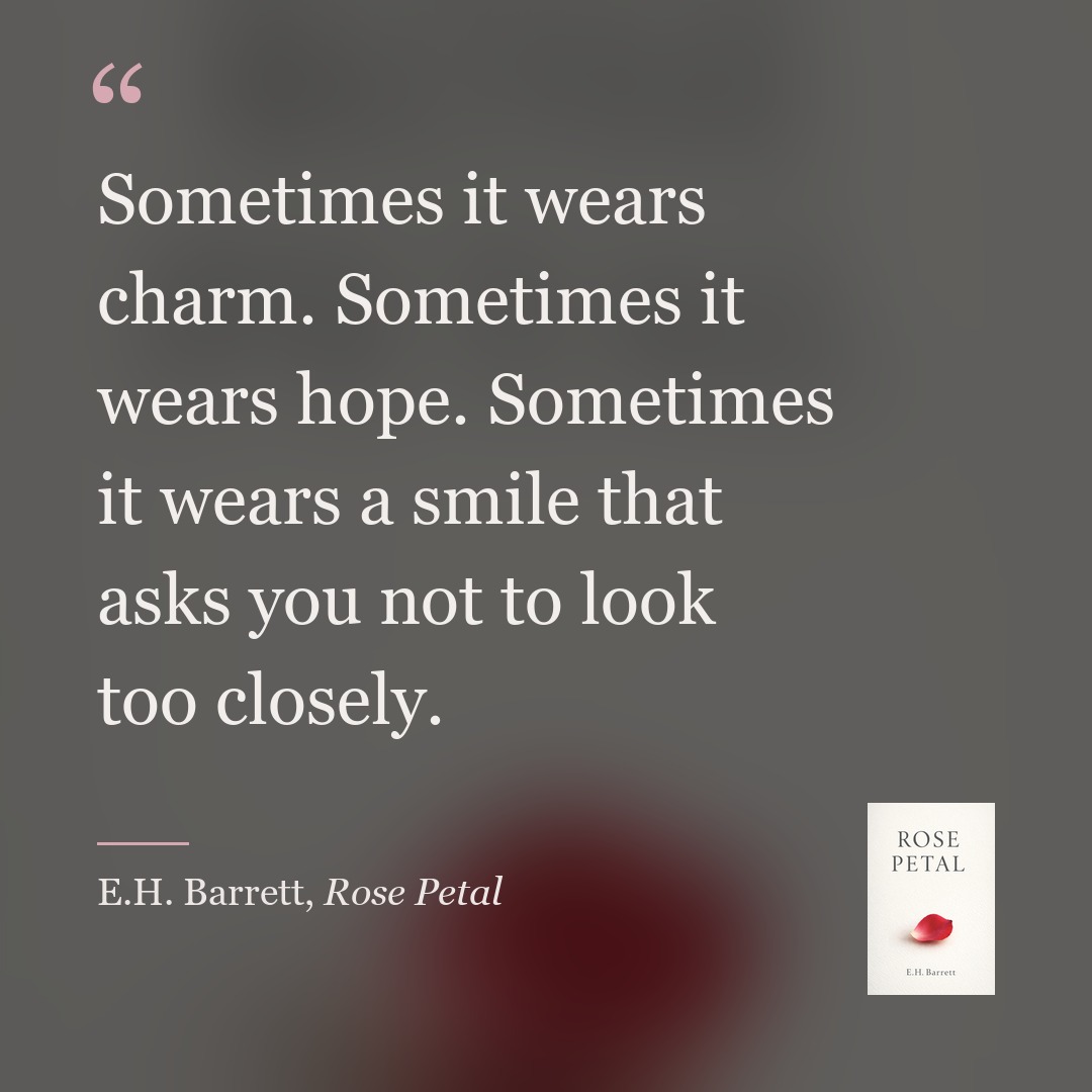 ExcelBarrett's tweet photo. "Sometimes it wears charm. Sometimes it wears hope. Sometimes it wears a smile that asks you not to look too closely."
— E.H. Barrett, Rose Petal
https://t.co/WFwaqZdEDT https://t.co/sQBwZ56HIE