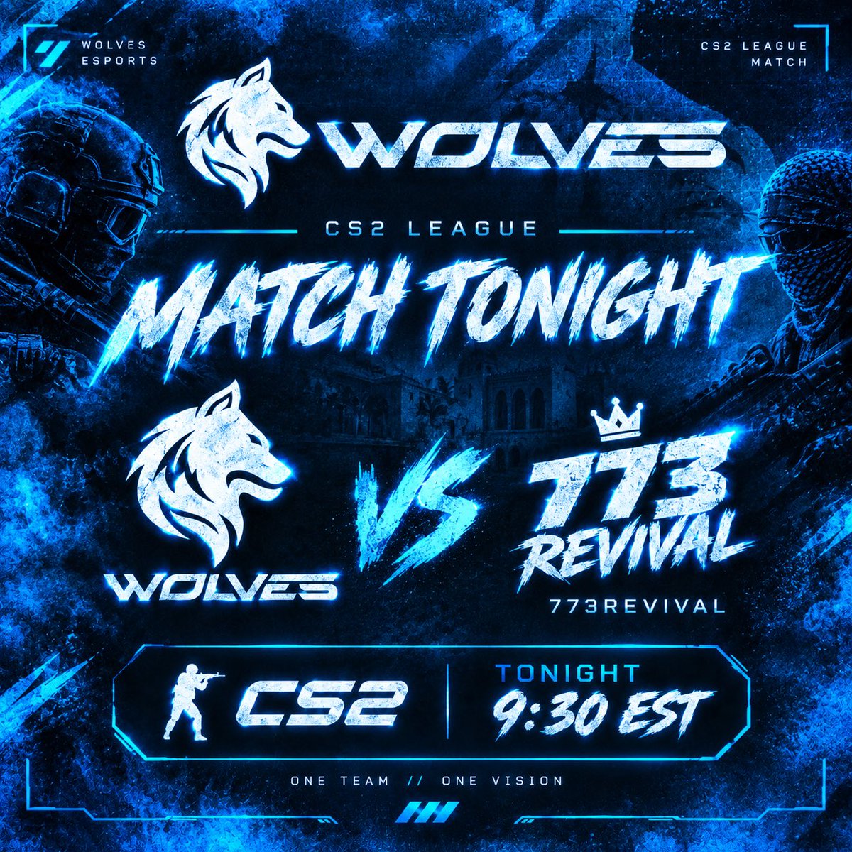 WolvesCS2's tweet photo. 🐺 MATCH DAY — ESEA S58 🐺

We’re kicking off our ESEA Season 58 campaign tonight!

WOLVES 🐺 vs 773Revival
🕤 9:30 PM EST

🐺@PatrickNelsen 
🐺@RealHollo 
🐺@shoosTCS 
🐺@KewozeCs 
🐺@ZhennCS 

LET’S HUNT. 🐺⚔️

#Wolves #CS2 #ESEA #ESEA58 #CounterStrike2 https://t.co/W0VQXWDHiz