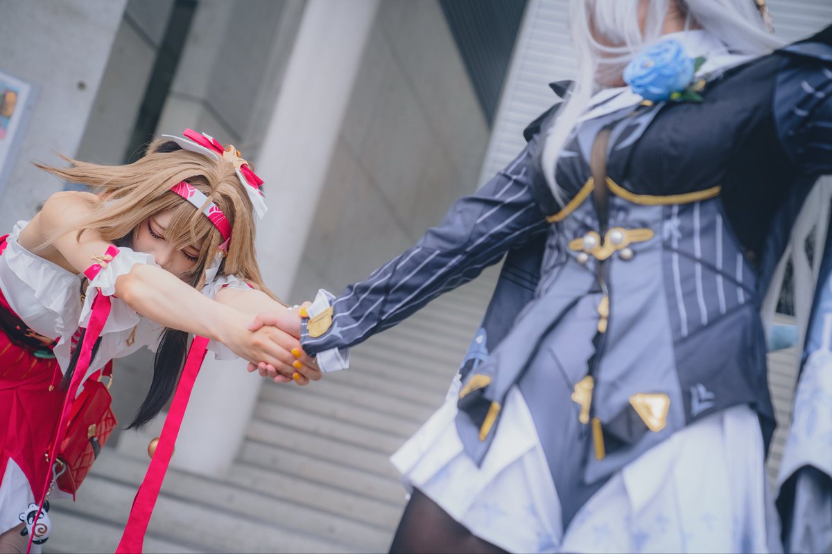 juju007cos_poti's tweet photo. 「師匠、待って〜〜！」

ゼンゼロ 儀玄 ＆ 葉瞬光
コスプレ / Cosplay
#Yixuan #YeShunguang https://t.co/NM4IubmLCQ